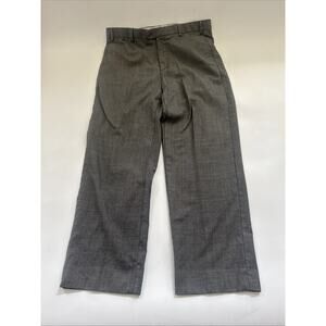 VINTAGE Zanella GRAY Virgin‎ WOOL Trouser Men’s 36x28 Made in ITALY